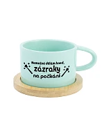NEMÔŽEME VYROBIŤ, ČAKÁME, KTO SA NA TO POZRIE - mätový pohár na makrónky 200 ml NEMÔŽEME VYROBIŤ, ČAKÁME, KTO SA NA TO POZRIE - mätový pohár na makrónky 200 ml