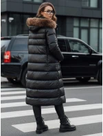Dámska prešívaná zimná bunda s kapucňou CROMBILA black FashionStreet TY4100
