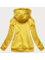 Žltá dámska tepláková mikina (W02-28)