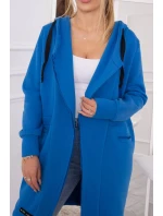 Nevädze modrá zateplená bunda s kapucňou Nevädze modrá zateplená bunda s kapucňou