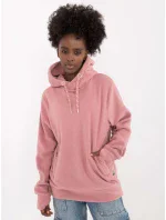 Mikina D20005M02627B2 tmavoružová