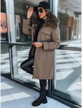 Dámska bunda MARBLIS khaki FashionStreet TY3929 Dámska bunda MARBLIS khaki FashionStreet TY3929