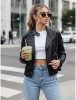 Dámska kožená bunda BAILO black FashionStreet TY4196