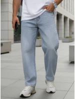 Pánske baggy džínsy svetlomodré FashionStreet UX4476 Pánske baggy džínsy svetlomodré FashionStreet UX4476