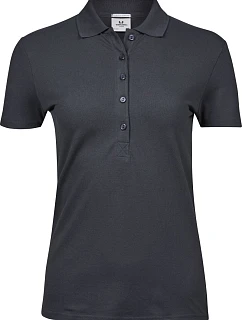 Tee Jays TJ 145 Dámske luxusné polo z hrubého strečového piqué 18.0145 tmavošedé