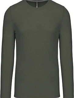 Kariban K 359 Pánske tričko s dlhým rukávom 20.K359 tmavo khaki