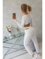 Sada s blúzkou top biela