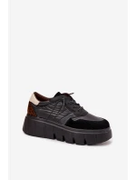 Buty Sportowe Sneakersy Damskie Na Platformie Vinceza 58565 Czarne