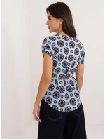 Blúzka LK BZ 505775.00 svetlomodrá