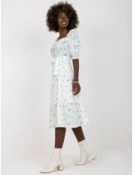 Dámske šaty LK SK 508964 bielej a modrej Dámske šaty LK SK 508964 bielej a modrej