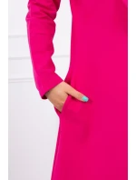 Dlhá pláštenka s kapucňou fuchsiová