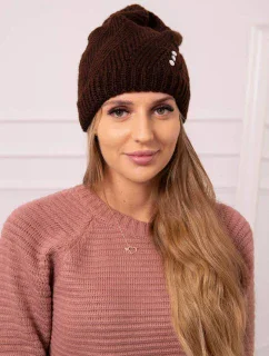 Dámska čiapka Klarysa K394 hnedá