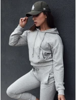 TRENDHOOD dámska mikina s kapucňou svetlo šedá FashionStreet BY1306