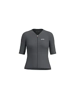Cyklistické tričko POC W's Raceday S/S Jersey, sivé