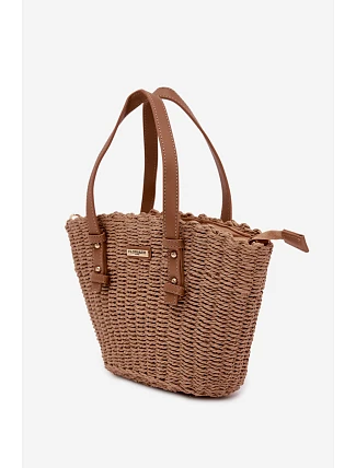 Košíková kabelka světle hnědá Lucienne