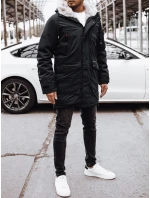 Pánska zimná bunda čierna FashionStreet TX4594 Pánska zimná bunda čierna FashionStreet TX4594