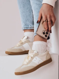 Dámske športové tenisky PEARLSTEP beige FashionStreet ZY0680