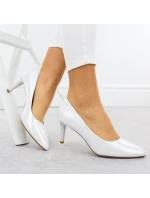 Dámske strieborné saténové lodičky Sergio Leone 1336