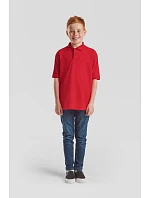 Fruit of the Loom Kids 65/35 Polo Detské piqué polo 16.3417 fialové