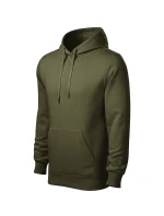 Pánska vojenská mikina s plášťom