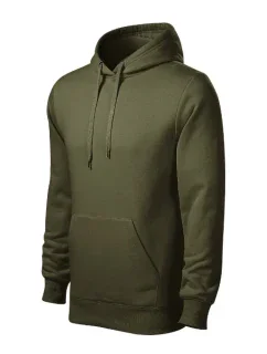 Pánska vojenská mikina s plášťom