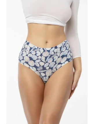 Nohavičky Shells Simple Maxi modrá a biela - Julimex