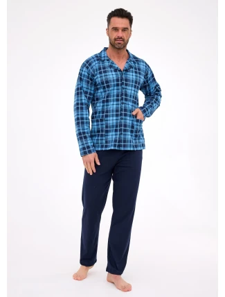 Cornette pyžamo 114/82 dlhé/r 3XL-5XL pánske bez zipsu