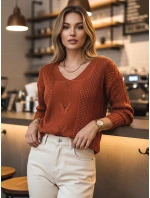 Dámsky sveter DARIA červený FashionStreet MY1721