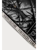 Lesklá čierna dámska vesta (AG3-02)