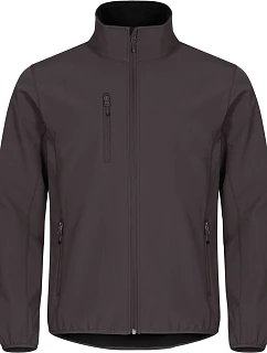 Clique Classic Softshell Jkt M Pánska 3-vrstvová softshellová bunda 67.0910 tmavošedá