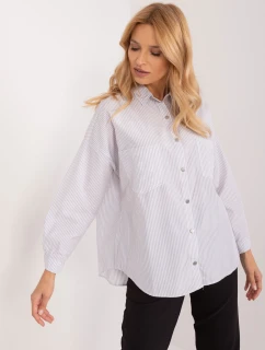 Košeľa BP KS 1012.25 biela sivá