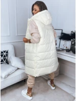 Dámska vesta BRONS ecru FashionStreet TY3088 Dámska vesta BRONS ecru FashionStreet TY3088