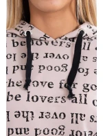 Sada s potlačou béžová