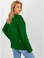 BA SW 8043 jumper.08X tmavo zelená