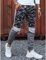 Pánske maskáčové antracitové tepláky FashionStreet UX4427
