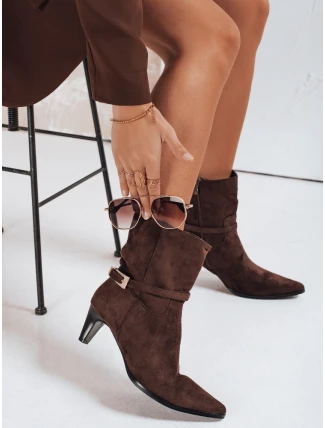 Dámske semišové hnedé topánky FashionStreet ZY1207