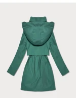 Dámska sivozelená bunda Goodlookin s rovnou podšívkou (KK60409-2#)