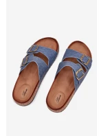 Dámske papuče na korkovej platforme s prackami Dark Denim Vesina Dámske papuče na korkovej platforme s prackami Dark Denim Vesina