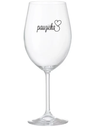 PAUZIČKA - čirá sklenice na víno 350 ml