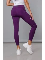 Dámske tréningové legíny Dark Purple (54350)