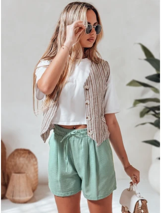 Dámske šortky RELAX TIME green FashionStreet SY0461 Dámske šortky RELAX TIME green FashionStreet SY0461