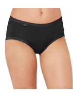 Dámske nohavičky Sloggi 24/7 Cotton Lace Midi C3P čierne