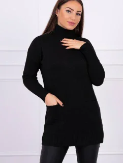 Stojanový sveter čierny