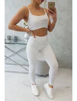 Súprava s blúzkou horná pruhovaná biela