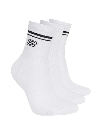 Skechers 3pk Wpk Wmn Ls Low Crew S601827-WHT biele 39–42