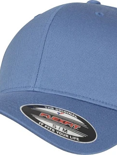 Flexfit 6277 6-panelová čiapka Flexfit Wooly Combed 55.6277 v odtieni slate blue