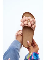 Klapki Damskie Z Ozdobami Różowe Bunlia