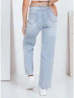 Dámske široké modré džínsy FashionStreet UY2820 Dámske široké modré džínsy FashionStreet UY2820