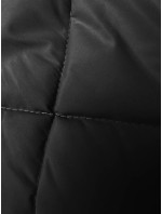 Dlhá čierna dámska oversize vesta (5M3165-392)