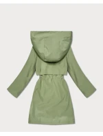 Dámska ľahká khaki parka s podšívkou Goodlookin (KK60407-5#)